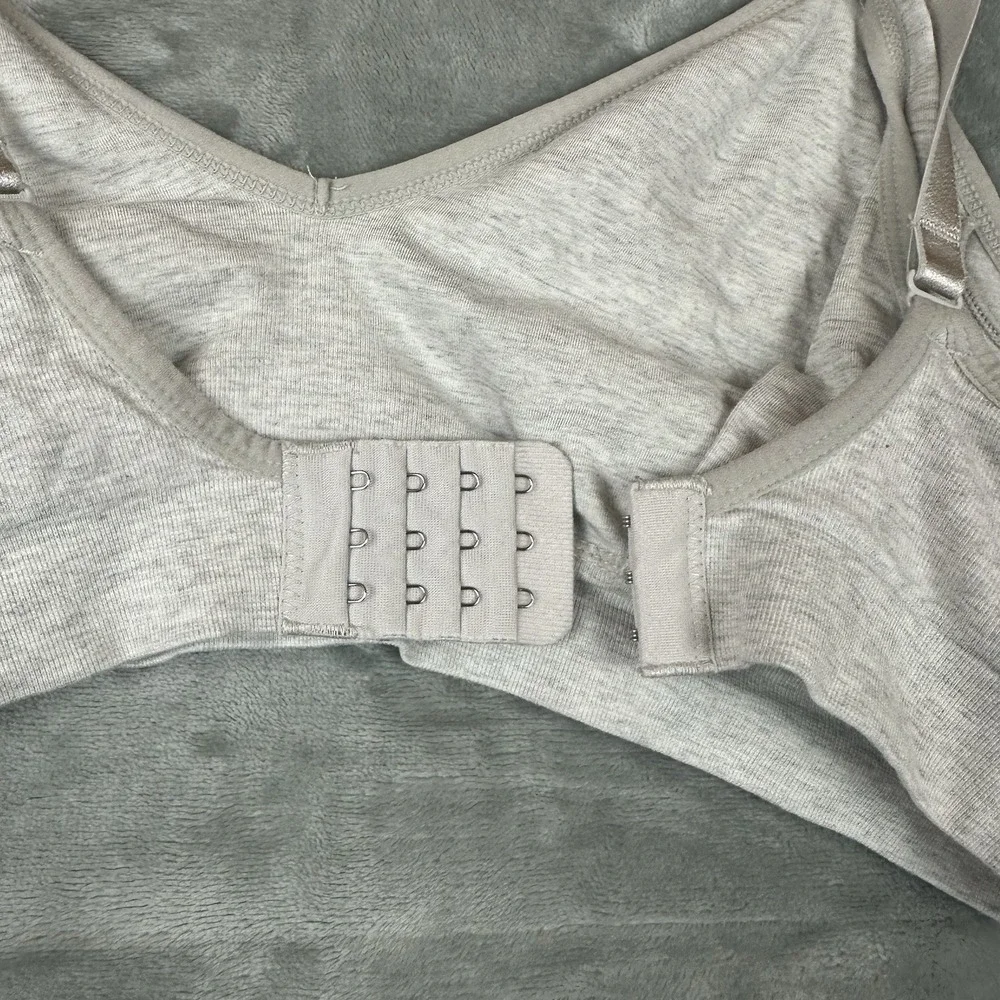Seamless Nursing Bra Women's XL Heathered Gray